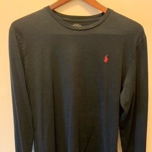 Long Sleeve Ralph Lauren Tee Shirt Black